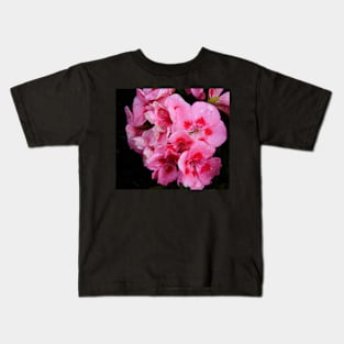 Pink Flowers Crying in the Rain Kids T-Shirt